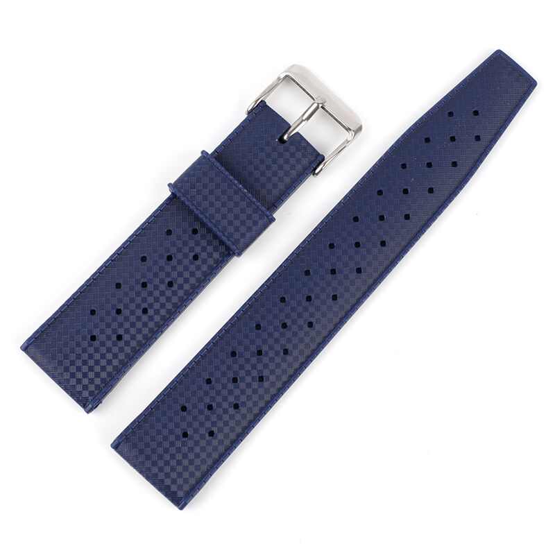 20mm 22mm Tropical Rubber Strap Soft Sport Silicone Wrist Band Men Waterproof Diving Breathable Replacement Watchband