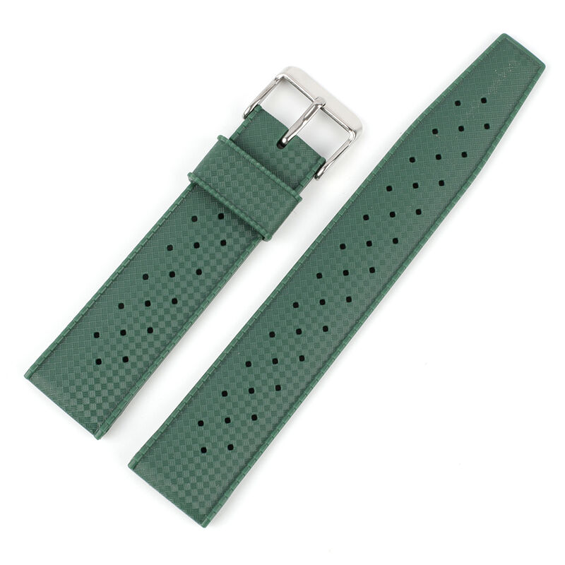 20mm 22mm Tropical Rubber Strap Soft Sport Silicone Wrist Band Men Waterproof Diving Breathable Replacement Watchband