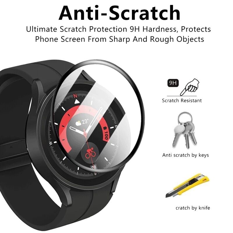 9H Premium Tempered Glass for Samsung Galaxy Watch 5 Pro 45mm Screen Protector HD Film for Samsung Galaxy Watch5 Pro