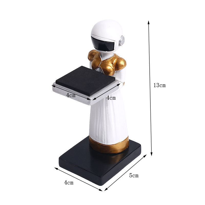Wholesale Display Holder Creative Cartoon Spaceman Iwatch Resin Tray White Bear Desktop Home Decoration Crafts Watch