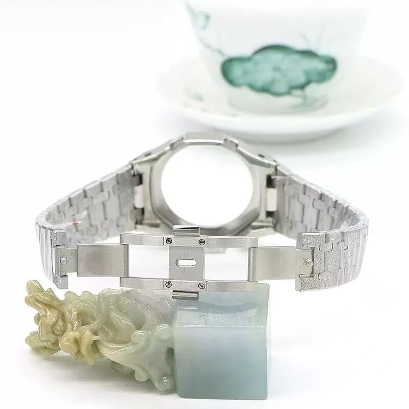 Fashion Gshock Ga2100 Kits Rubber Strap Metal Bezel Parts Accessories Watch Mod Kit Stainless Steel Case for Ga2110 G Shock