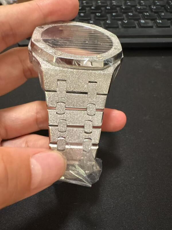 Fashion Gshock Ga2100 Kits Rubber Strap Metal Bezel Parts Accessories Watch Mod Kit Stainless Steel Case for Ga2110 G Shock