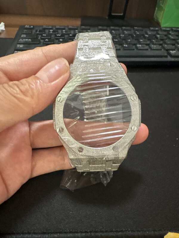 Fashion Gshock Ga2100 Kits Rubber Strap Metal Bezel Parts Accessories Watch Mod Kit Stainless Steel Case for Ga2110 G Shock