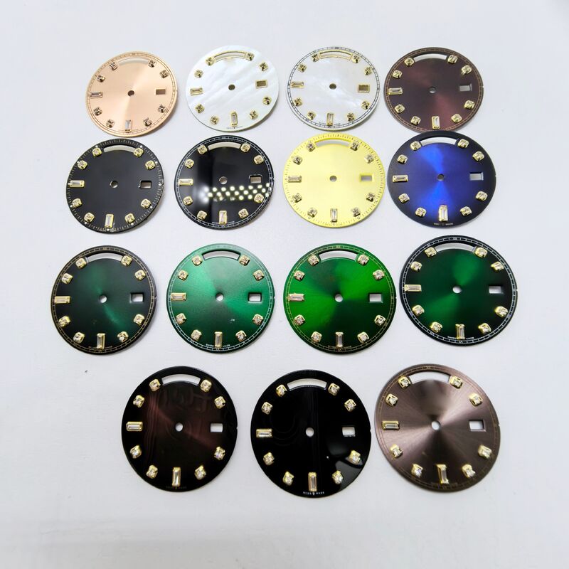 Watch Dial for with Gold Mark for 36DD 18238 Watch Fit for 3155 Movement, Afterrmarket Watch Repair Parts.