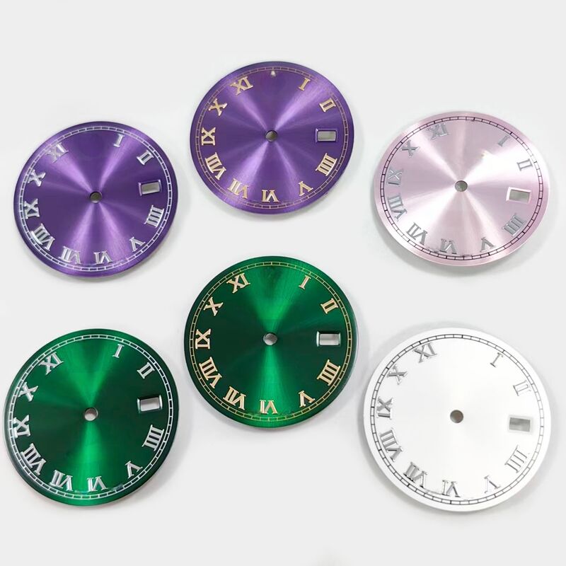 White Roman Dial  for 36mm Watch 16233 16013 Fit for 3135 Movement, Afterrmarket Watch Repair Parts.