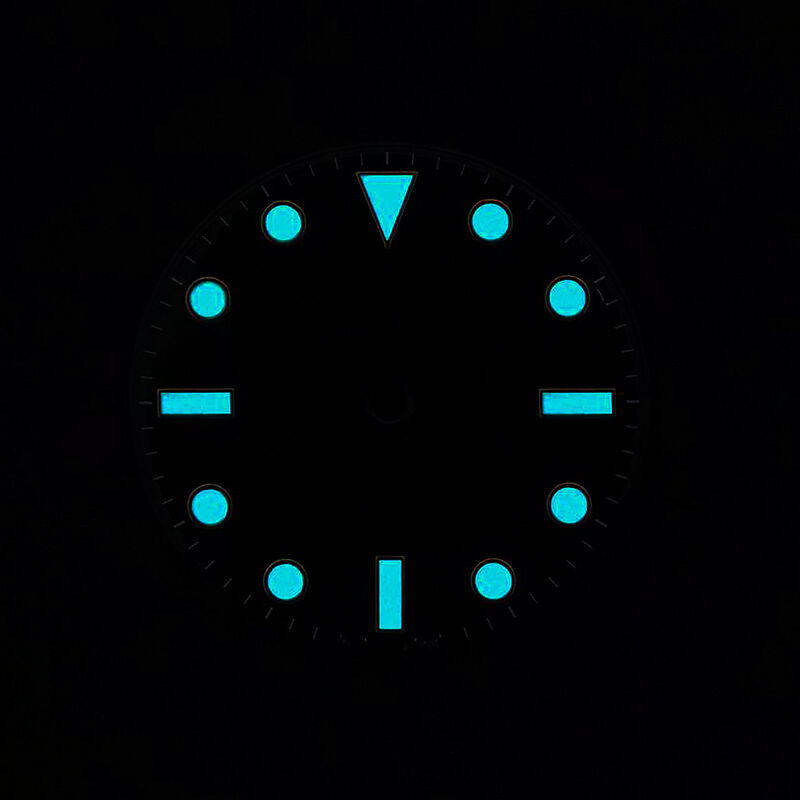 Blue Luminous SUB No Date Window Black Dial Watch Dial for 2836 3130 3230 Movement 40mm Watch case