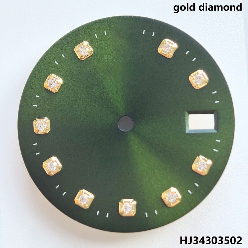 Watch Dial With Gold/silver Diamond for 34mm 15000 15200 115200 Watch 3035 3135  Movement. Afterrmarket Watch Repair Parts.