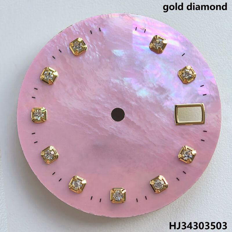 Watch Dial With Gold/silver Diamond for 34mm 15000 15200 115200 Watch 3035 3135  Movement. Afterrmarket Watch Repair Parts.
