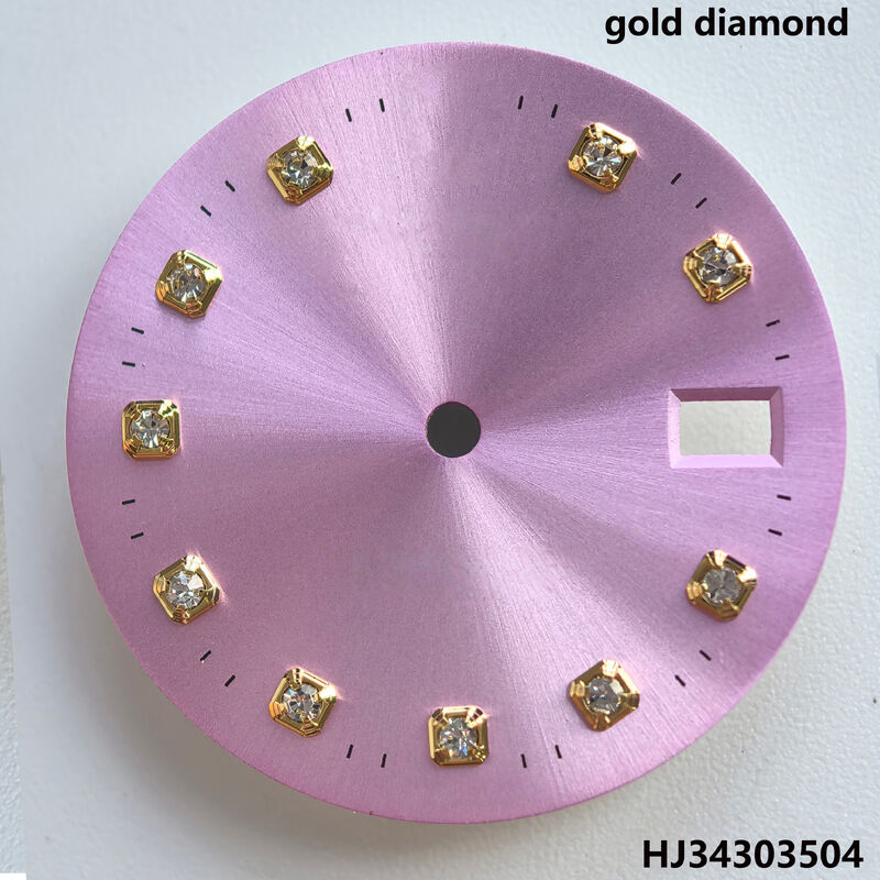 Watch Dial With Gold/silver Diamond for 34mm 15000 15200 115200 Watch 3035 3135  Movement. Afterrmarket Watch Repair Parts.