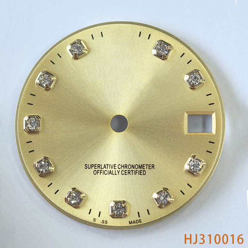 Watch Dial With Gold Diamond for 31mm Watch 278381 178381 278383 178383 Fit to 2135 Movement, Afterrmarket Watch Repair Parts.