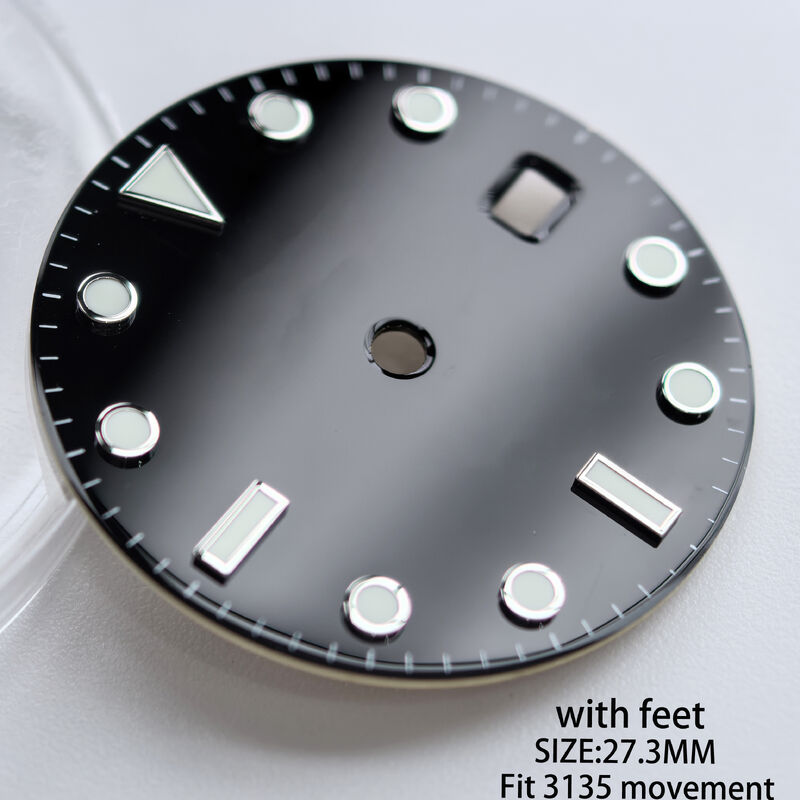27.3mm Watch Dial for 40mm Watch 16610LN Fit for 3135 Movement, Afterrmarket Watch Repair Parts.