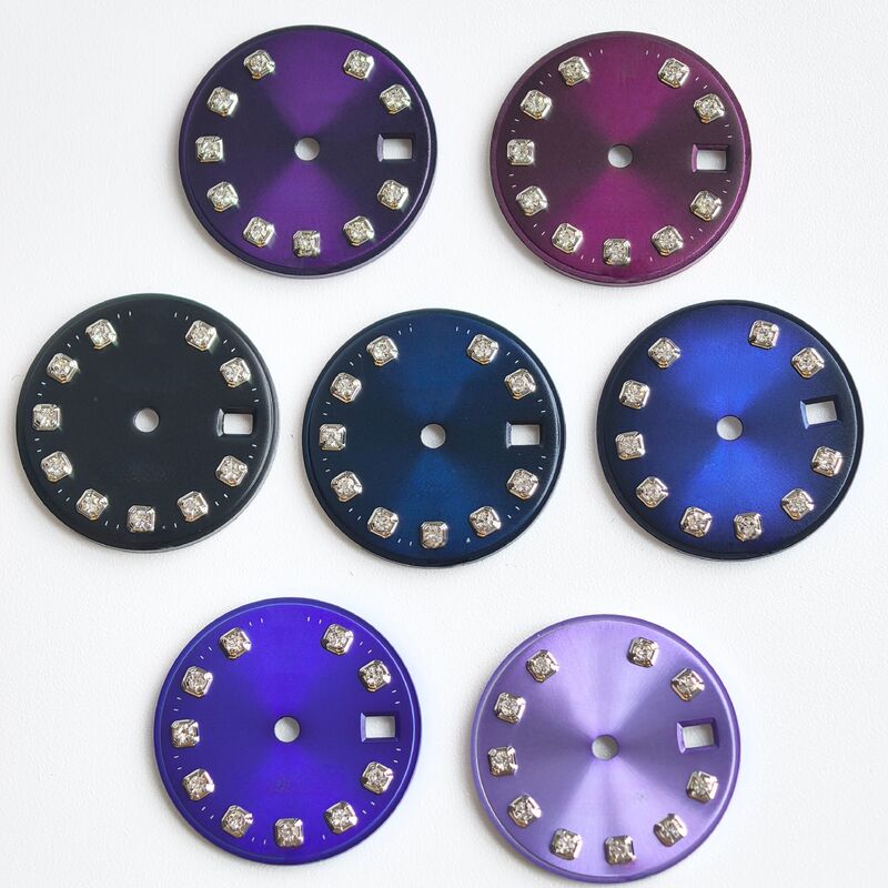Watch Dial Silver Diamond for 26mm Watch 179174 Fit to 2135 Movement, Afterrmarket Watch Repair Parts.