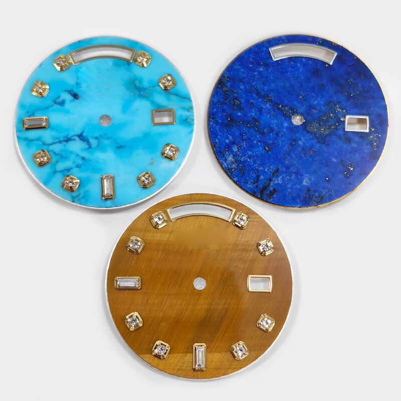 28.5mm Stone Watch Dial for 36DD Watch Fit for 3155 Movement, Afterrmarket Watch Repair Parts.