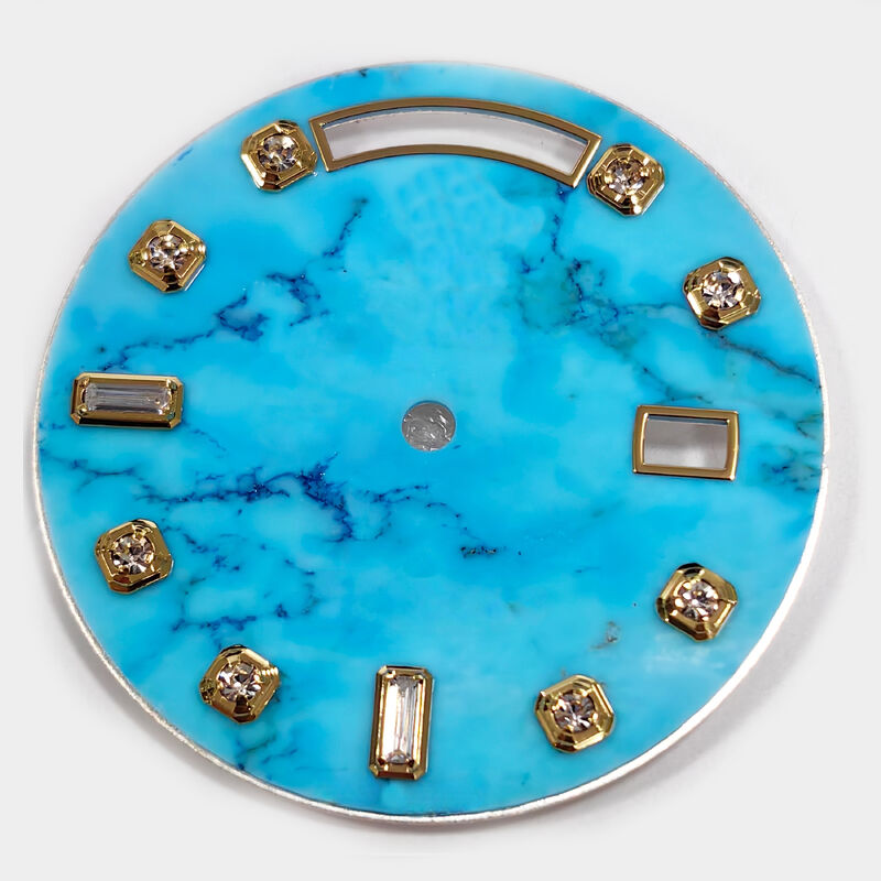 28.5mm Stone Watch Dial for 36DD Watch Fit for 3155 Movement, Afterrmarket Watch Repair Parts.
