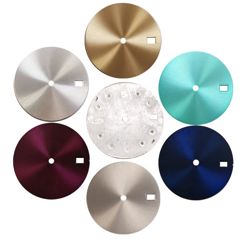 28.5mm Solid Color Metal Watch Dial DIY Watch Faces for NH35/ NH36 Movement Watch Accessories No Scale No Luminous