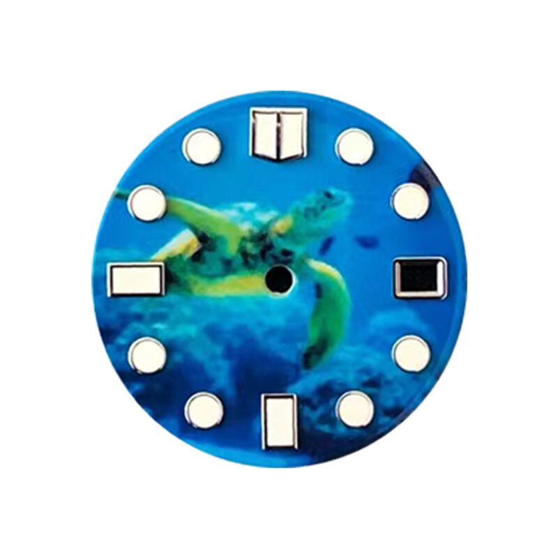 C Factory Watch Parts Made 28.3mm Cup Style Black Dial for 3230 Movement 124060 Blue Lumen Sub 41mm