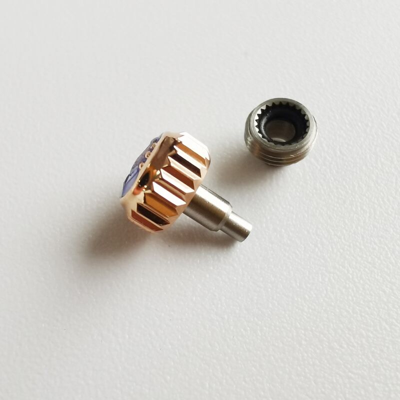 5.3mm Watch Crowns for RLX Ladies Watch 79174 68274 68273, Stainless Steel, Yellow Gold Watch Parts, Watch Accessories