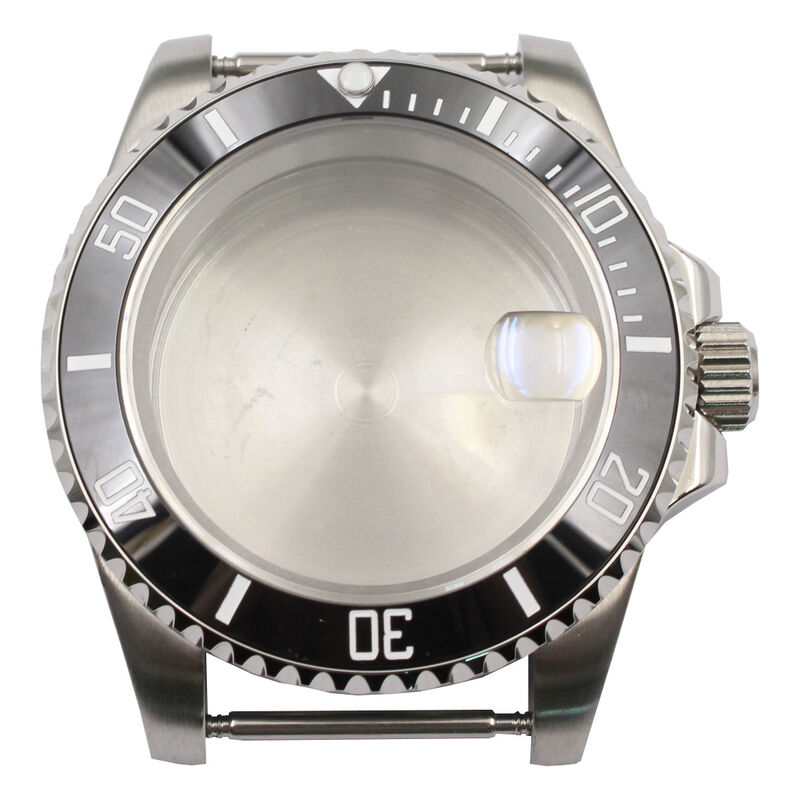 40mm Stainless Steel Watch Case Set Sapphire Glass Shell for NH35A/NH36 Movement