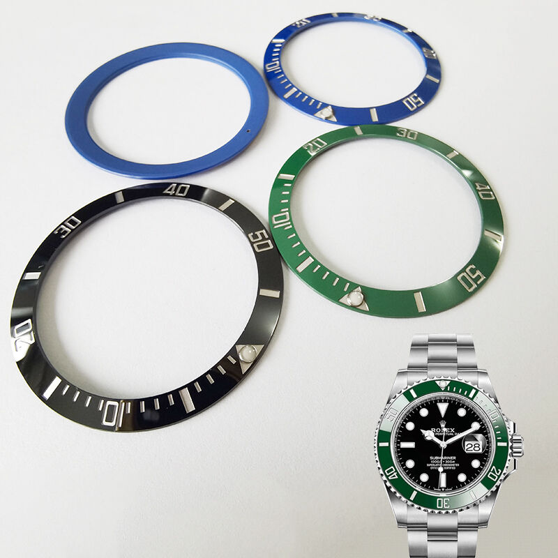 Titanium Silvery Color Word Ceramic 38.5mm Bezel for SUB 41mm 126610 126613 Automatic Watch