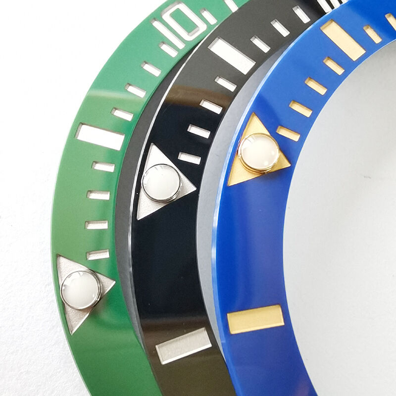 Titanium Silvery Color Word Ceramic 38.5mm Bezel for SUB 41mm 126610 126613 Automatic Watch