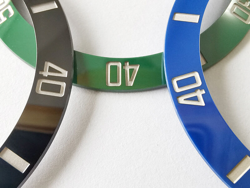 Titanium Silvery Color Word Ceramic 38.5mm Bezel for SUB 41mm 126610 126613 Automatic Watch