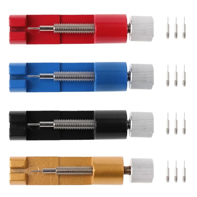 Stainless Steel Watch Repair Tool Kit Metal Case Opener Adjuster Pins Bracelet Link Watch Strap Band Remover Set