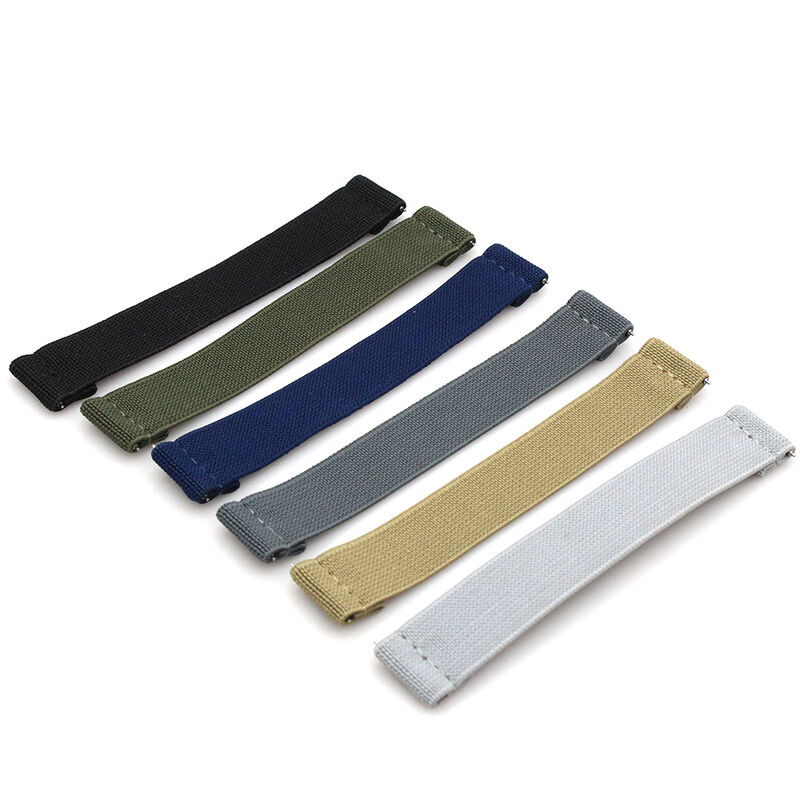 2024 New Striped Nylon Watch Band Elastic Solo Loop Band for MoonWatch Parechuite Watch Strap Quick Release 20MM 22MM