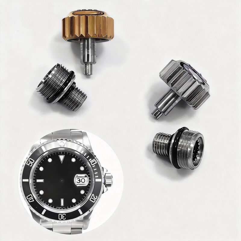7mm Watch Crown Stainless Steel Fit GMT SUB 116610 116710 114060 124060 126610 Watch. Watch Case Accessories Aftermarket Replace