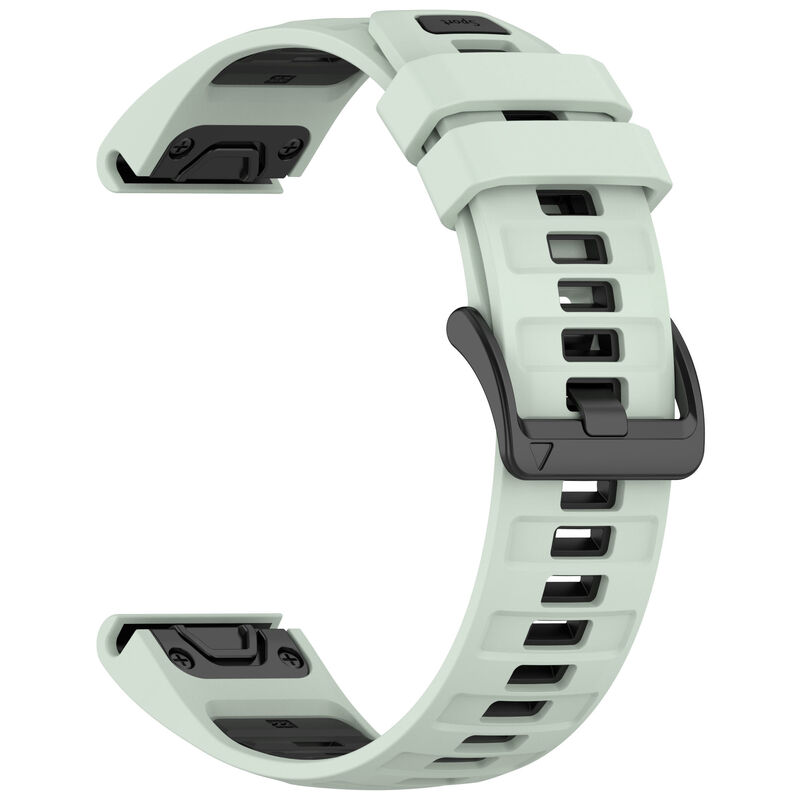 22mm 26mm Silicone Sports Watch Bands for Garmin Fenix 8 47mm 51mm Watch Replacement Rubber Straps Dual Color Wristband
