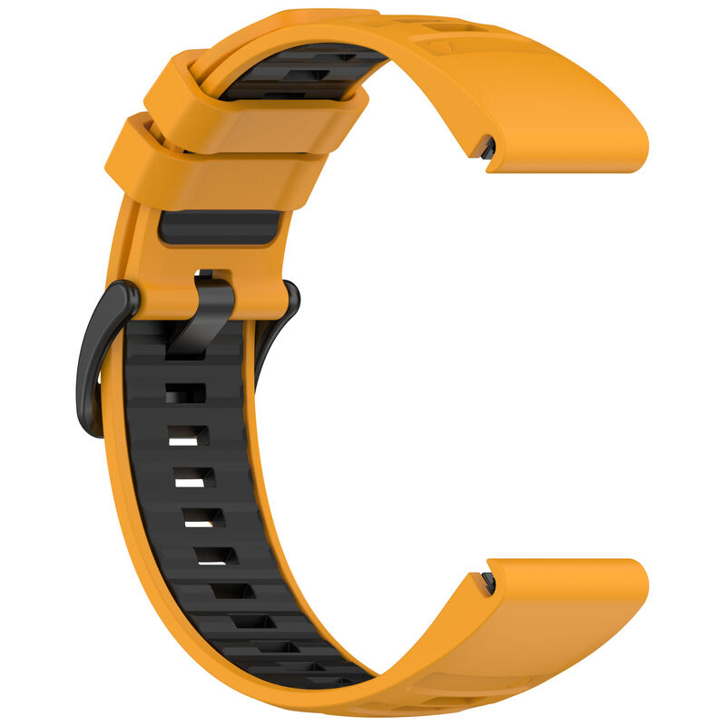 22mm 26mm Silicone Sports Watch Bands for Garmin Fenix 8 47mm 51mm Watch Replacement Rubber Straps Dual Color Wristband