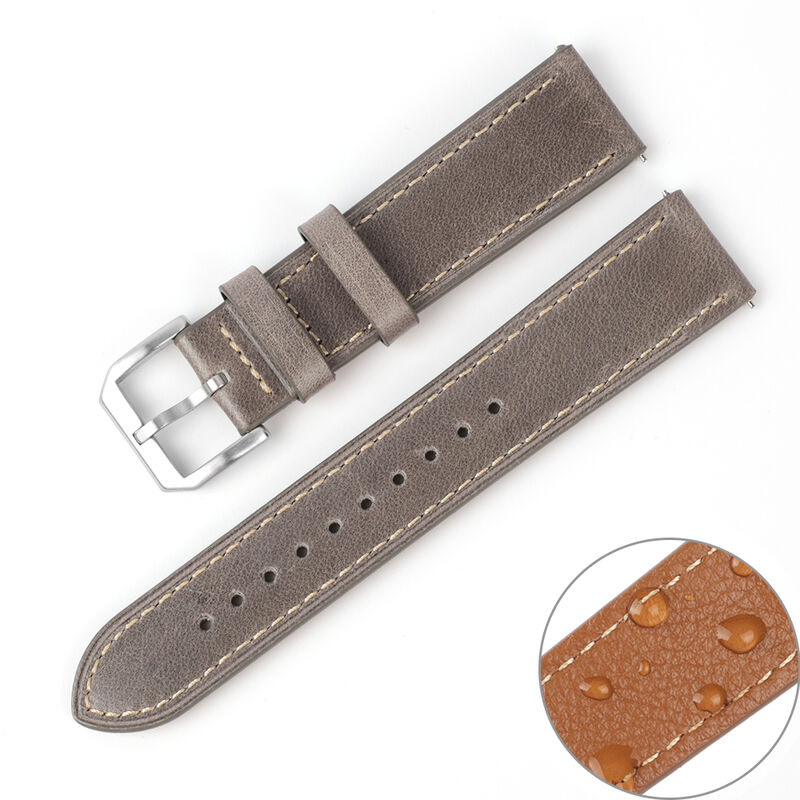Quick Release Vintage Leather Watch Bands Genuine Watch Straps for Men Women Top Grain Leather Watch Strap Promotion