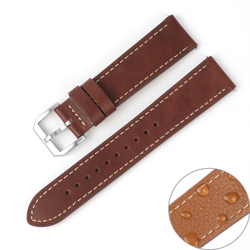Quick Release Vintage Leather Watch Bands Genuine Watch Straps for Men Women Top Grain Leather Watch Strap Promotion