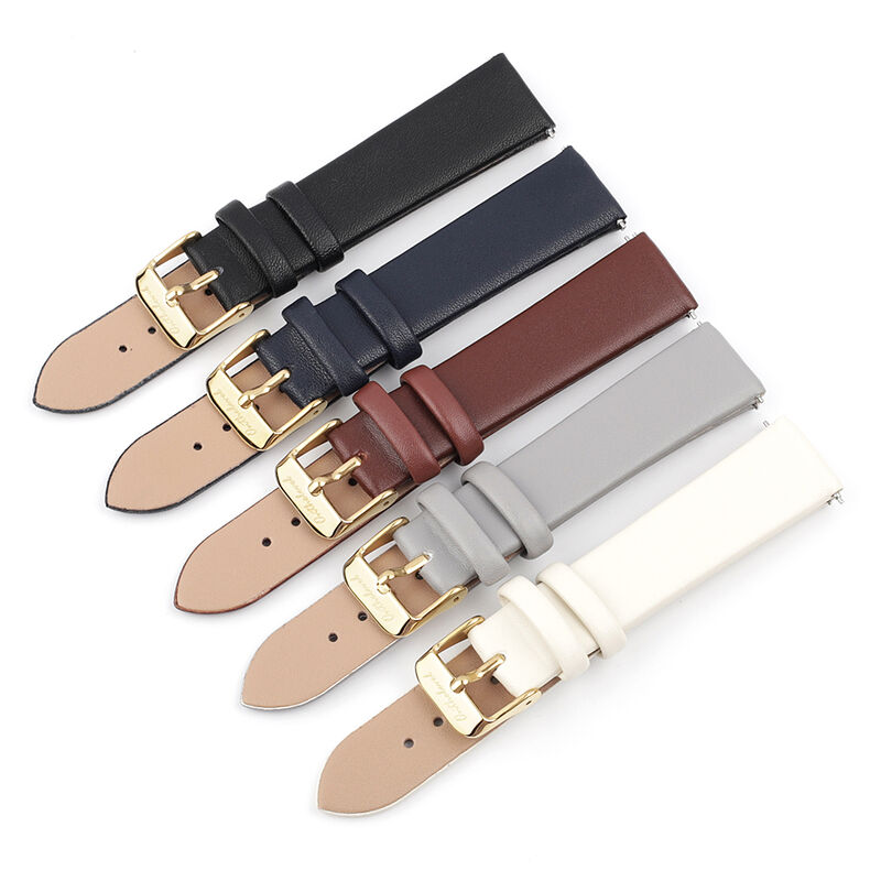 12/14/16/18/20mm Genuine Leather Ladies Smooth Watch Strap Belt Suitable for DW Watches for galaxy Watch Gear S3