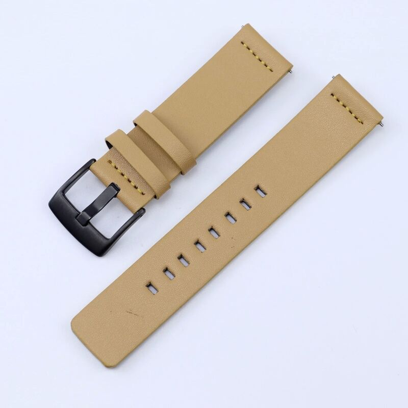 20mm 22mm Genuine Leather for Samsung Galaxy Watch 3 46mm 42mm Active 2 40 44 Gear S3 for Huawei Watch Correa Bracelet