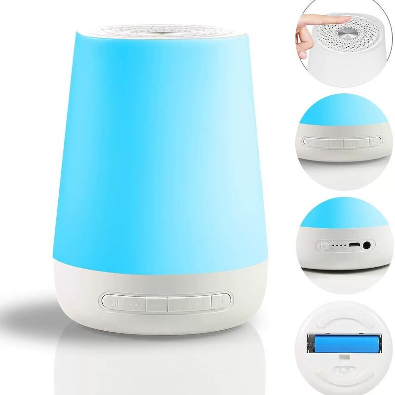 Phone APP Baby Sound Machine  for Baby Sleeping with Night Light Toddler Sleep Trainer with 34 Soothing Sounds White Noise