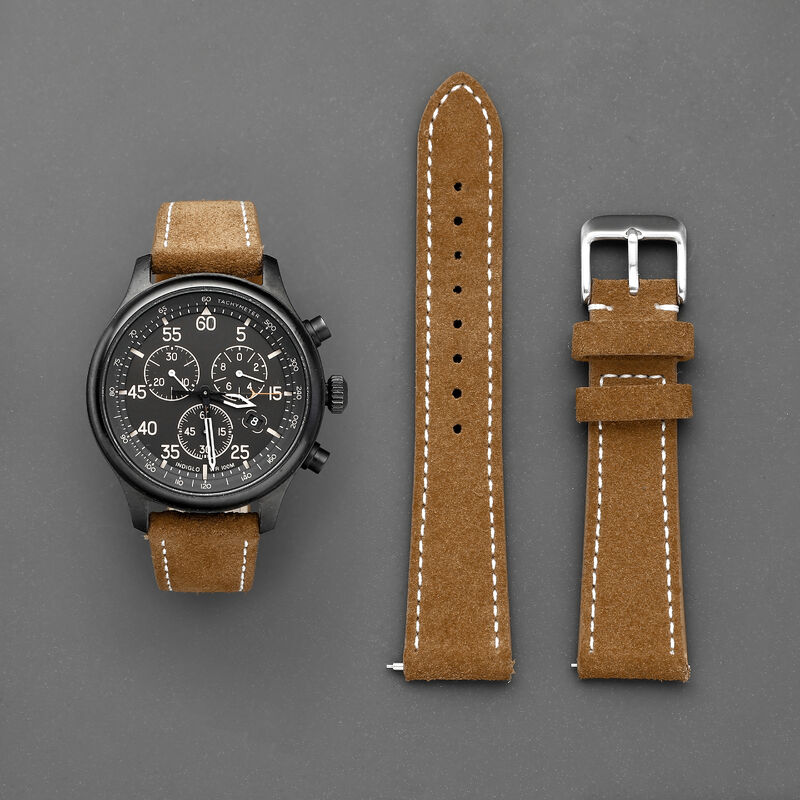 Custom Quick Release Vintage Luxury Suede Wrist 20mm Watchband Calf Cow Leather Watch Straps Bands
