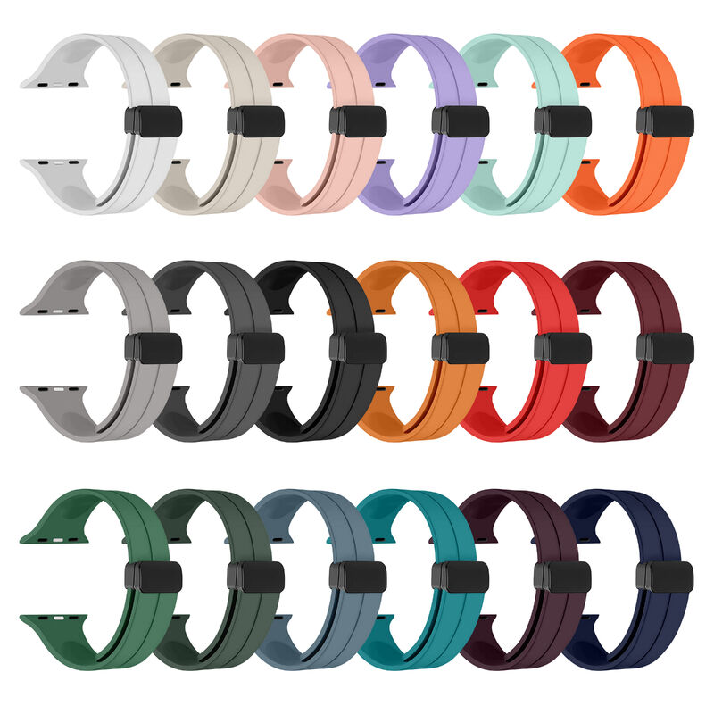 Silicone Magnetic Band for Apple Watch Ultra 2 49mm, Sport Silicone Replacement Magnetic Strap for Apple Watch Series 9 8 7