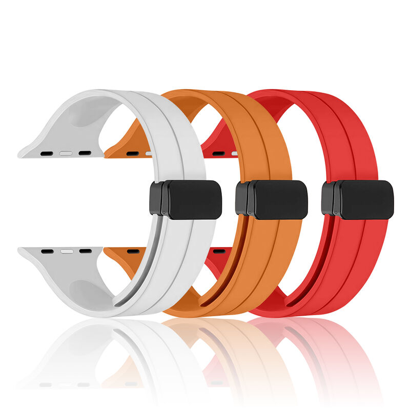 Silicone Magnetic Band for Apple Watch Ultra 2 49mm, Sport Silicone Replacement Magnetic Strap for Apple Watch Series 9 8 7