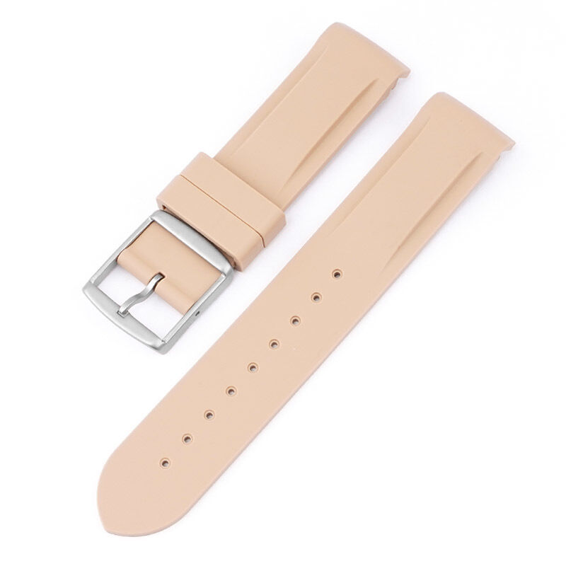 Customized Engraved Logo 20mm Silicone Rubber Watch Strap for Omeg X Speed Master for MoonSwatch Curved End