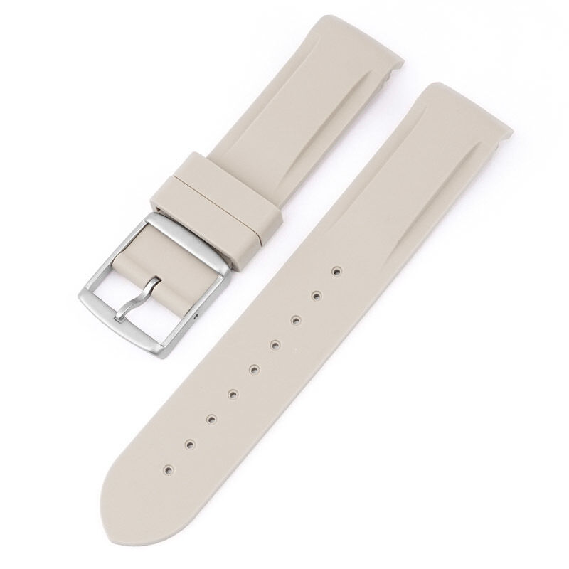 Customized Engraved Logo 20mm Silicone Rubber Watch Strap for Omeg X Speed Master for MoonSwatch Curved End