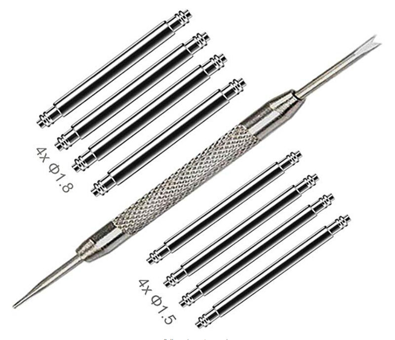 1.5mm 1.8mm Smart Watch Band 316L Stainless Steel Heavy Duty Spring Bar Watch Pins