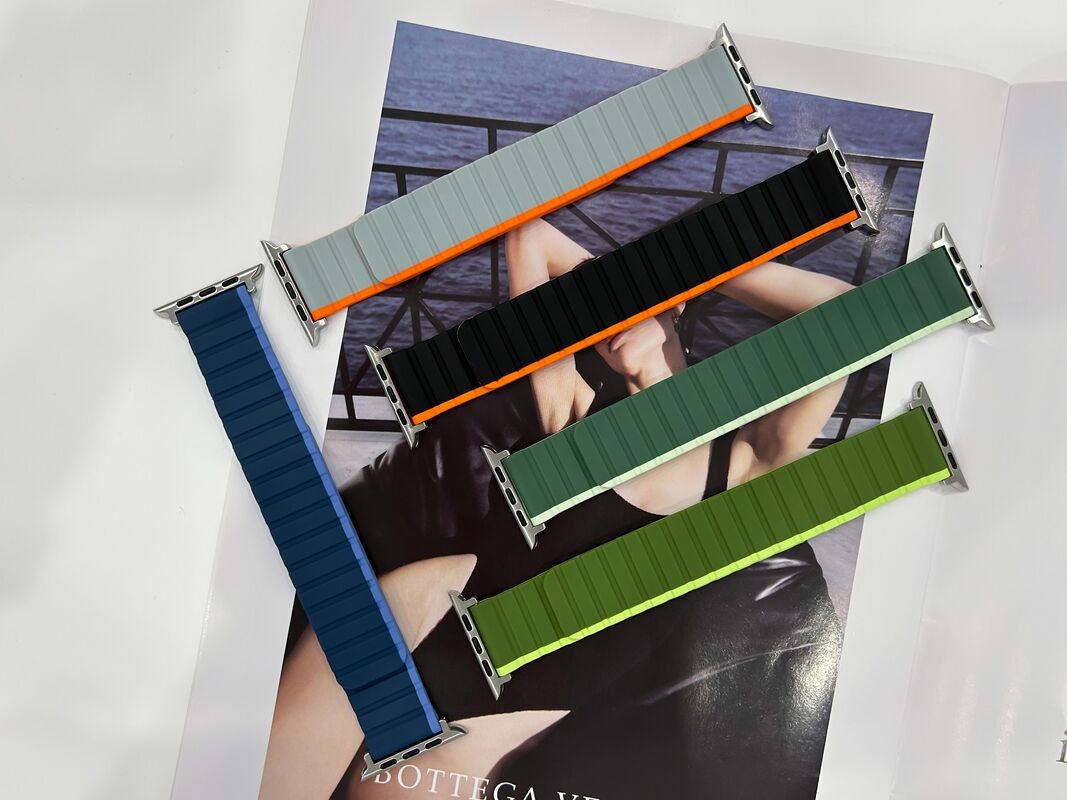 Magnetic Watch Strap for IWatch Series 8 7 6, Magnetic Silicone Watch Band for Apple Watch Ultra 49mm