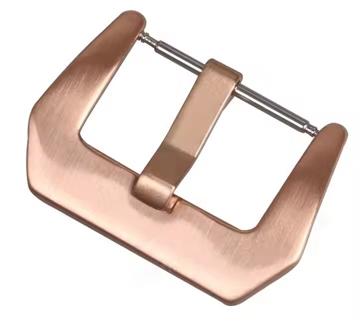 Gold Rose Metal Watch Buckle 18mm 20mm 22mm 24mm Men Watchband Strap Silver Black Brushed 316L Stainless Steel Clasp Accessories