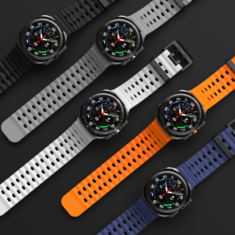 Breathable Wristband Silicone Straps for Samsung Galaxy Watch 7 ultra 47mm Soft Rubber Watch Bands Custom Watch 7 Ultra Bracelet