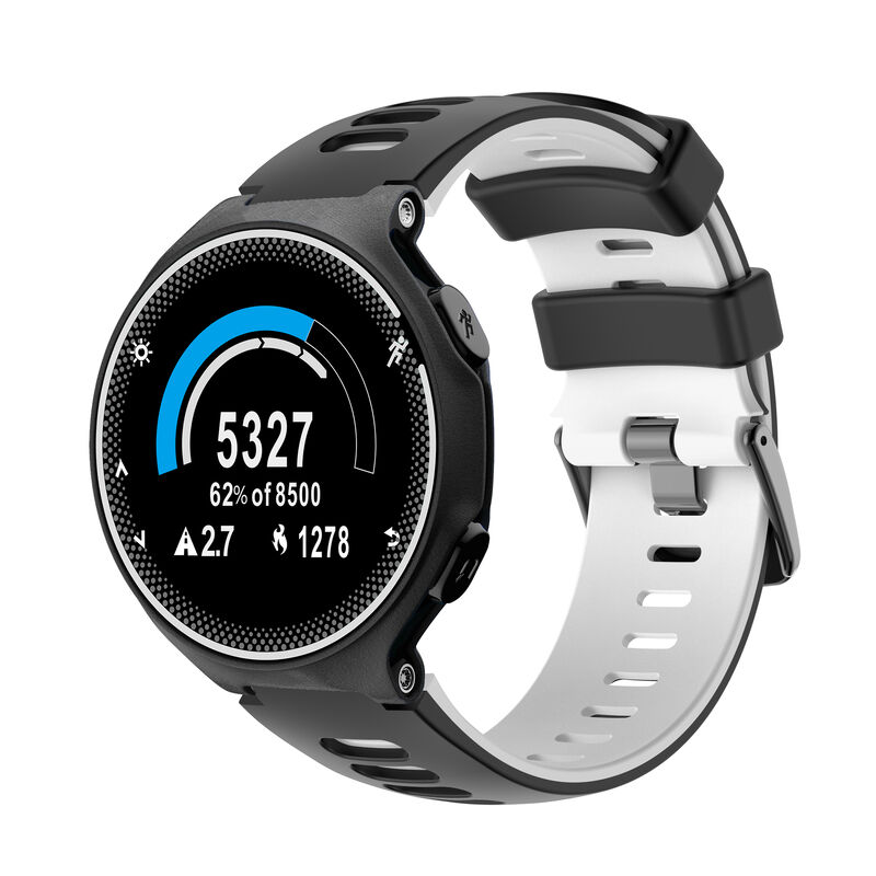 Silicone Steel Buckle Strap for Garmin Forerunner735XT/630/620/235/230/220 Two-color Smart Watch Band Straps