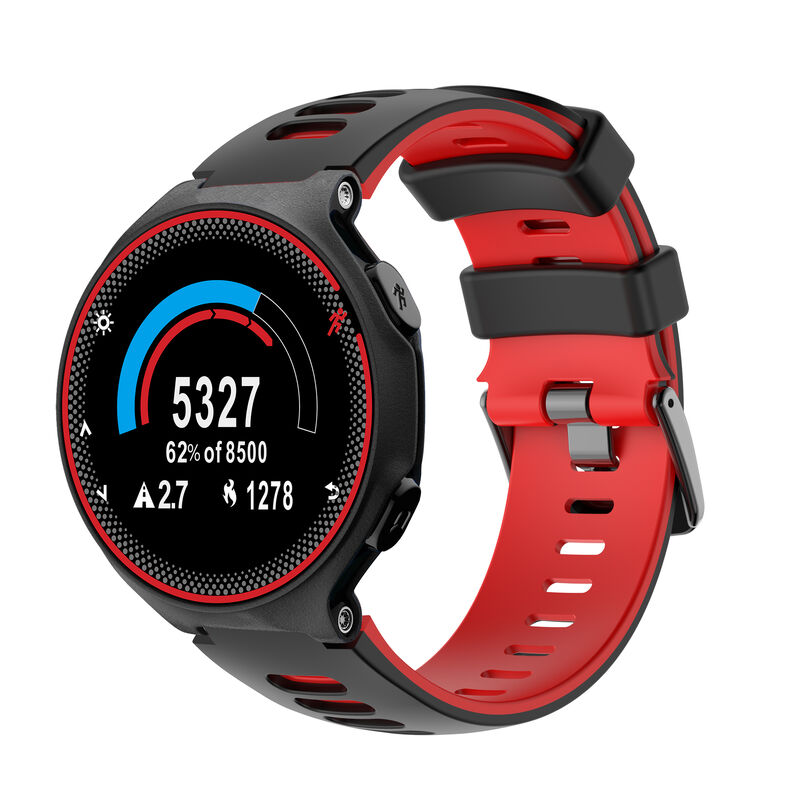 Silicone Steel Buckle Strap for Garmin Forerunner735XT/630/620/235/230/220 Two-color Smart Watch Band Straps