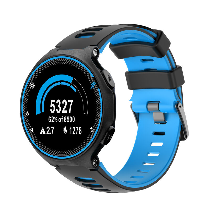 Silicone Steel Buckle Strap for Garmin Forerunner735XT/630/620/235/230/220 Two-color Smart Watch Band Straps