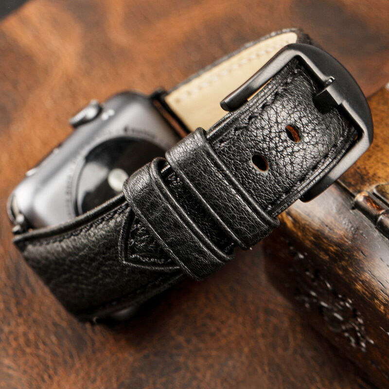38mm 40mm 42mm 44mm Women Mens Genuine Leather Watch Band Strap for apple Watch Vintage Leather Watch Band Leather