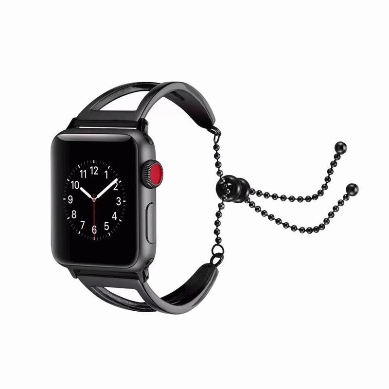 Factory Price Girly Glitter Unique Stainless Steel Smart Watch Strap Women Bracelet Band for IWatch for Apple Watch 41MM 45MM