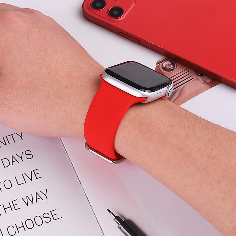 Soft Luxury Sport Silicone Strap Women/Men Breathable 40mm/44mm 45mm/49mm Multi-Colored for Apple IWatch Series 5/4/3/2/1 Gift